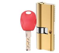 Euro Cylinder Barrel Door Lock, Universal Cylinder Door Lock Core All Copper Double Open AB Type Multiple Sizes(75mm37.5add37.5)