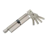 Euro Cylinder Lock Door Barrel, Abs Security Door Asymmetry Eccentric Lock Cylinder Knob Plastic Steel Aluminum Alloy(30x60t)