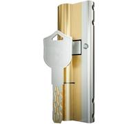 Euro Cylinder Lock Door Barrel, Style with 10 Keys C Grade Lock Replacement Entrance Door(A32.5 B52.5 L85mm)