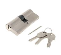 Euro Cylinder Lock，Euro Lock Cylinder， 1 Set Double Open Door Window Security 60 70 90mm Key Anti-Theft Brass Lengthened Core Barrel(B-70mm)