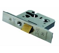 EURO CYLINDER NIGHTLATCH CASE ONLY. SATIN STAINLESS STEEL (2.5 Inch (68mm))
