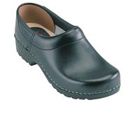 Euro-Dan PU Clogs 240-01 Closed O2 + SRC Black Wood Garden Slipper