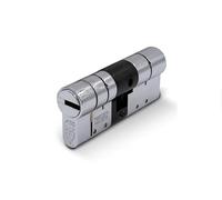 Euro Double Cylinder TS007 3 Star British Standard Anti Snap Euro Profile Door Lock Barrel for uPVC Composite Wooden Doors High Security Cylinder (Snap Side-50, Chrome, 35/50)