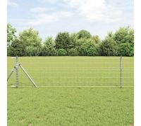 Euro Fence 1 x 25 m, PVC-Coated Iron Metal Garden Barrier, 75x100mm Mesh, Weather-Resistant, for Landscaping, Yard, and Outdoor Privacy, Green Finish