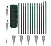 Euro Fence Garden Fencing Panel Wire Mesh Fence Border Panel Steel vidaXL