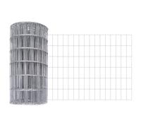 vidaXL Garden Barrier Euro Fence – Galvanised Steel 0.6 m x 25 m