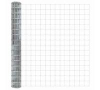 Euro Fence Silver 1.6 x 10 m Hot dip Galvanized Iron Hardware Cloth Chicken Wire Fence Welded Cage Wire for Bird Netting Fence Gopher Wire Rabbit Mesh Snake Fence Poultry Netting Cage Screen