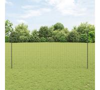 Euro Fence with 10 U Posts Grey 1.6x10 m Steel Berkfield Home Grey One Size