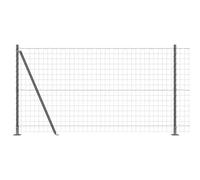 Fence with Post Outdoor Garden Boundary Terrace Barrier Panel Set vidaXL