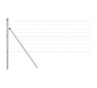 Outdoor Fence Panel Grey 0.4m x 10m Steel PVC Weather-Resistant Easy Install Now