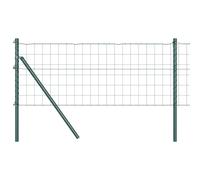Fence with Post Outdoor Garden Boundary Terrace Barrier Panel Set vidaXL