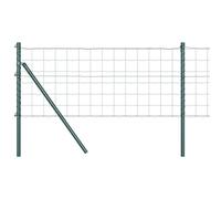 Fence Green 0.4m x 10m Steel PVC Weather-Resistant Garden Panel Easy Install DIY