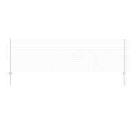 Garden Fence Panel Roll 0.8x10m Silver Powder-Coated Steel Durable Outdoor HD