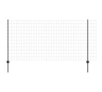 Grey Steel & PVC Outdoor Fence Panel 1.2m x 10m Durable Garden Boundary Solution