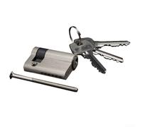 Euro Half Cylinder Lock 45mm, All Copper Fire Door Lock Core, Single Sided Key Lock Cylinder for Exit Security Doors