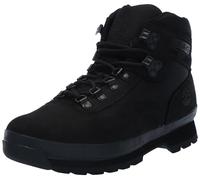 Euro Hiker Leather Boot, Black Nubuck, 10