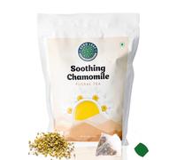 EURO LEAF Chamomile Green Tea (25 Whole Leaf Pyramid Tea Bags) Whole leaves Chamomile Tea | Reduce Stress, Improve Sleep and Digestion | 100% Natural Ingredients | Ziplock Pouch