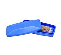 EURO MARKETING MANUFACTURING Plastic Cleaning Brush, Blue, 16cm x 2cm x 2cm, 76g, Soft and Flexible Bristles, Table, Carpet, Made in Italy