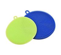 EURO MARKETING MANUFACTURING Super Set 2 Pieces Multipurpose Silicone Sponge, Various, Due pezzi, Grande e Medio