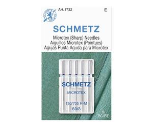 Euro-Notions 1732 Microtex Sharp Machine Needles, Multi-Colour