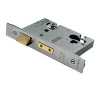 Euro Profile Architectural Sashlock 76mm Satin Stainless Steel Door Latch