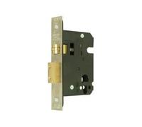 Euro Profile Cylinder Mortice Heavy Duty Push Pull Roller Bolt Deadbolt 76mm Lock Case with 57mm Backset for Wooden Doors Fittings Included