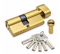 Euro Profile Lock Barrel,Replacement Euro Cylinder Zinc Alloy Door Lock Cylinder with Key for Home Interior Door Replacement(X70-D-J)