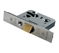 Euro Profile Mortice Cylinder Night Latch Case 64mm Satin Stainless Steel