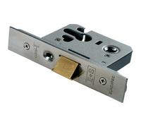 Euro Profile Mortice Cylinder Night Latch Case - 64mm - Satin Stainless Steel