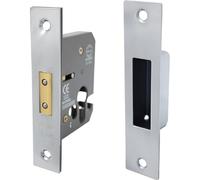 Euro Profile Mortice Deadlock 63mm Nickel Plate, 1 in Pack
