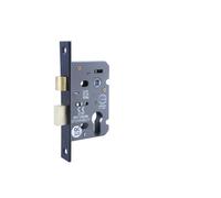 Euro Profile Sash Lock - CE & Certifire Approved FD + CWS Rated Fire-Door Mortice Lock Case - Hardware Fittings Included (Matt Black)