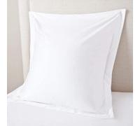 Euro Sham Covers 22x22 Set of 2 White 600 Thread Count 100% Egyptian Cotton Pack of 2 Euro 22x22 Pillow Cover Cushion Cover Cases Soft Skin Friendly European Size Decorative Square Pillow Shams