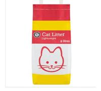 Euro Shopper Cat Litter Lightweight 4L x 4 Pack - Low-Dust Non-Clumping Cat Litter - Fresh & Absorbent Multi-Cat Home Solution - Great Value Bulk Case
