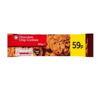 Euro Shopper Chocolate Chip Cookies 150g x 11 Pack - Crunchy Cookies with Chocolate Chips - Everyday Sweet Biscuits - Great Value Bulk Case