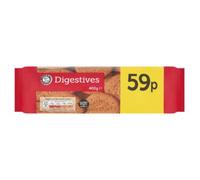 Euro Shopper Digestive Biscuits 400g x 12 Pack - Classic Wheat Digestives - Ideal for Tea & Coffee - Great Value Bulk Case