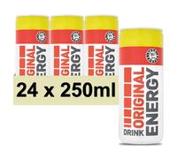 Euro Shopper Original Energy Drink - 250ml (Pack of 24) | Classic Caffeinated Energy Boost | Carbonated Soft Drink