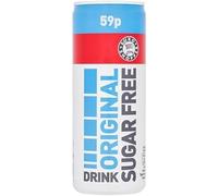 Euro Shopper Original Sugar-Free Drink 250ml | Boost Your Day with Refreshing Energy | Carbonated Energy Drink (Pack of 24)