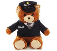 Euro Souvenirs Cuddly Policeman Bear Plush Toy, Soft Stuffed Toy, Fireman, Doctor, Bear Policeman