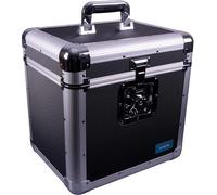 Euro Style Album 12" Singles Case With Handle, Buterfly Catch, Holds 70 Records For Dj