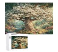Euro Tree 1000 Piece Jigsaw Puzzles All Ages Money Tree Jigsaws Evening Wind-Down Activity Challenging Home Decor Stress Relief 1000 PCS