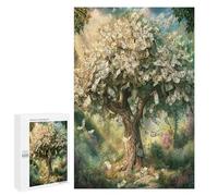 Euro Tree 1000 Piece Jigsaw Puzzles All Ages Money Tree Jigsaws Evening Wind-Down Activity Challenging Home Decor Stress Relief 1000 PCS