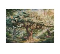 Euro Tree 300 Piece Jigsaw Puzzle for Adults Money Tree Rainy Day Activity Mindful Relaxation Precision Cut Pieces Unique Gift Wall Art Decor 300 PCS
