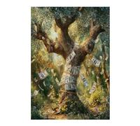 Euro Tree 300 Piece Jigsaw Puzzle for All Ages Money Tree Jigsaw Evening Wind Down Activity Challenging Fun Home Decor Stress Relief 300 PCS