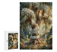 Euro Tree 300 Piece Jigsaw Puzzles All Ages Money Tree Jigsaws Evening Wind-Down Activity Challenging Home Decor Stress Relief 300 PCS