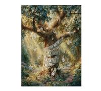 Euro Tree 500 Piece Jigsaw Puzzle for All Ages Money Tree Jigsaw Evening Wind Down Activity Challenging Fun Home Decor Stress Relief 500 PCS