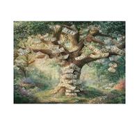 Euro Tree 500 Pieces Jigsaw Puzzles Money Tree For Men Educational Decompression Adults Anxiety Memory Care Mothers Valentines Gift Eco Friendly Material 500 PCS