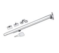 EuroArt Architectural Locking Casement Stay, Standard, Premium Window Support, Integrated Locking Mechanism, High-Quality Materials (Polished Chrome)