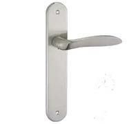 EUROART Architectural Range - Lever On Back Plate - Lever Handle Latch in Stain Nickel Finish & Dimensions 125mm x 40mm x 240mm