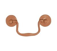 EUROART Cabinet Pull Handle, Metal, Corrosion-Resistant, Modern, for Cabinets, Drawers and Cupboards, 75mm and 88mm Hole Centres (Florentine Bronze, 88mm)