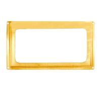 EuroArt Card Frame with Multiple Finishes, Wall Mountable, for Offices, Retail Stores, Restaurants and Reception Areas (Polished Brass, 100x63mm)